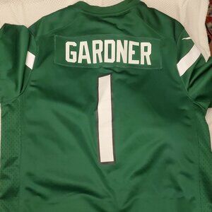 Nike New York Jets Sauce Gardner #1 Jersey Green On Field Size Medium